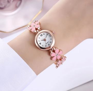 Mori Small Dial Petal Bracelet Watch Korean Version Simple and Compact All Cute Small Fresh Quartz Watch